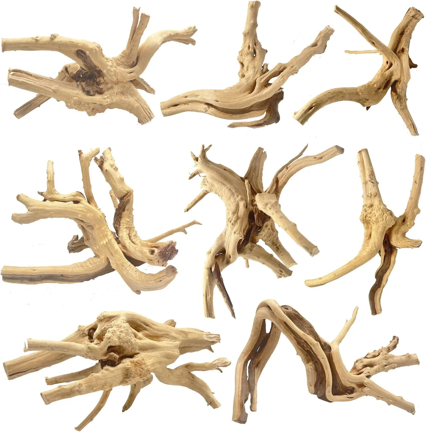 Dependable Jorewood Natural Spiderwood Driftwood for Aquarium Reptile – 8 Pcs 4–7'' Branches Innovative
