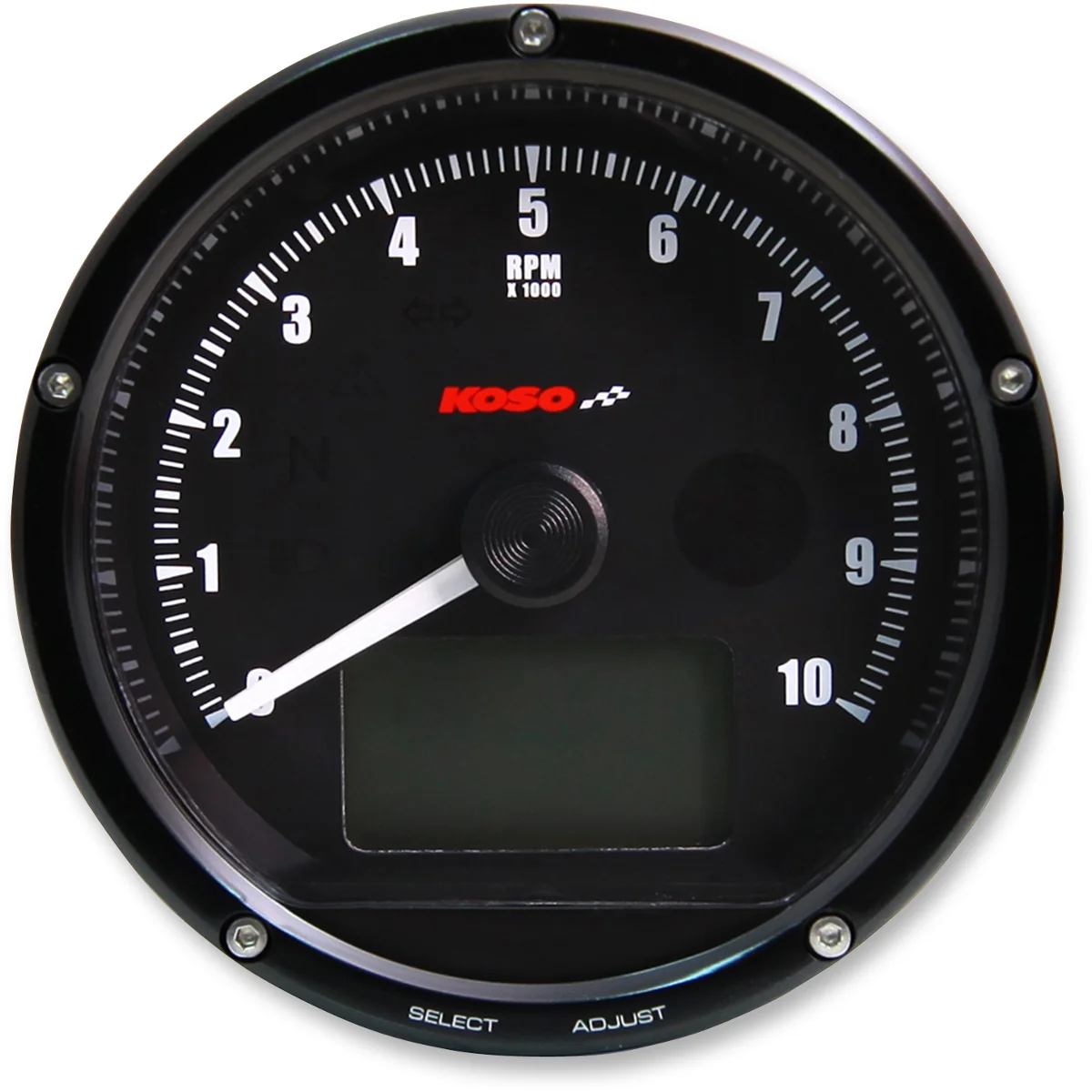 Versatile KOSO NORTH AMERICA TNT-01R Universal Electronic Speedometer Tachometer - Black Face Casing BA035K00 Fashionable