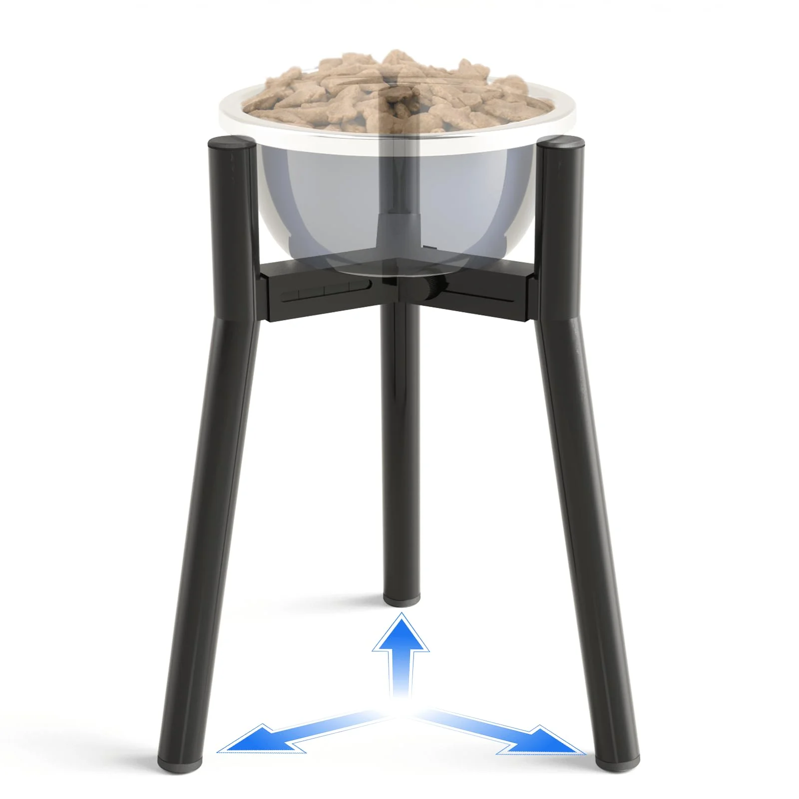 Environmentally Friendly TIDANT Adjustable Width Dog Bowl Stand for Large Dogs 13.7in Tall d Stand Fashionable