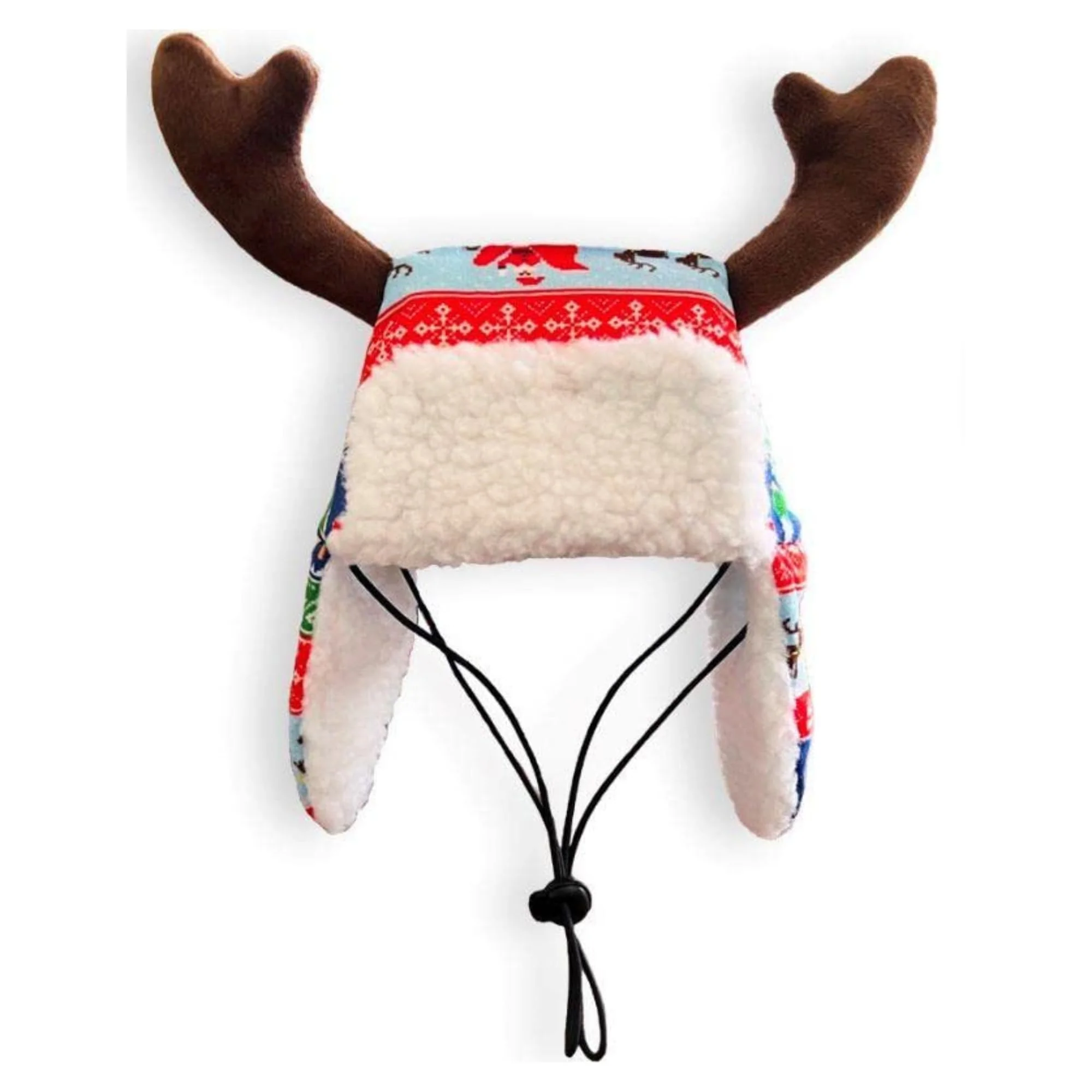 Long-Lasting Huxley Kent Pet Hat - Ugly Sweater Antler Medium Festive Dog Cat Hat with SnugFit Contemporary