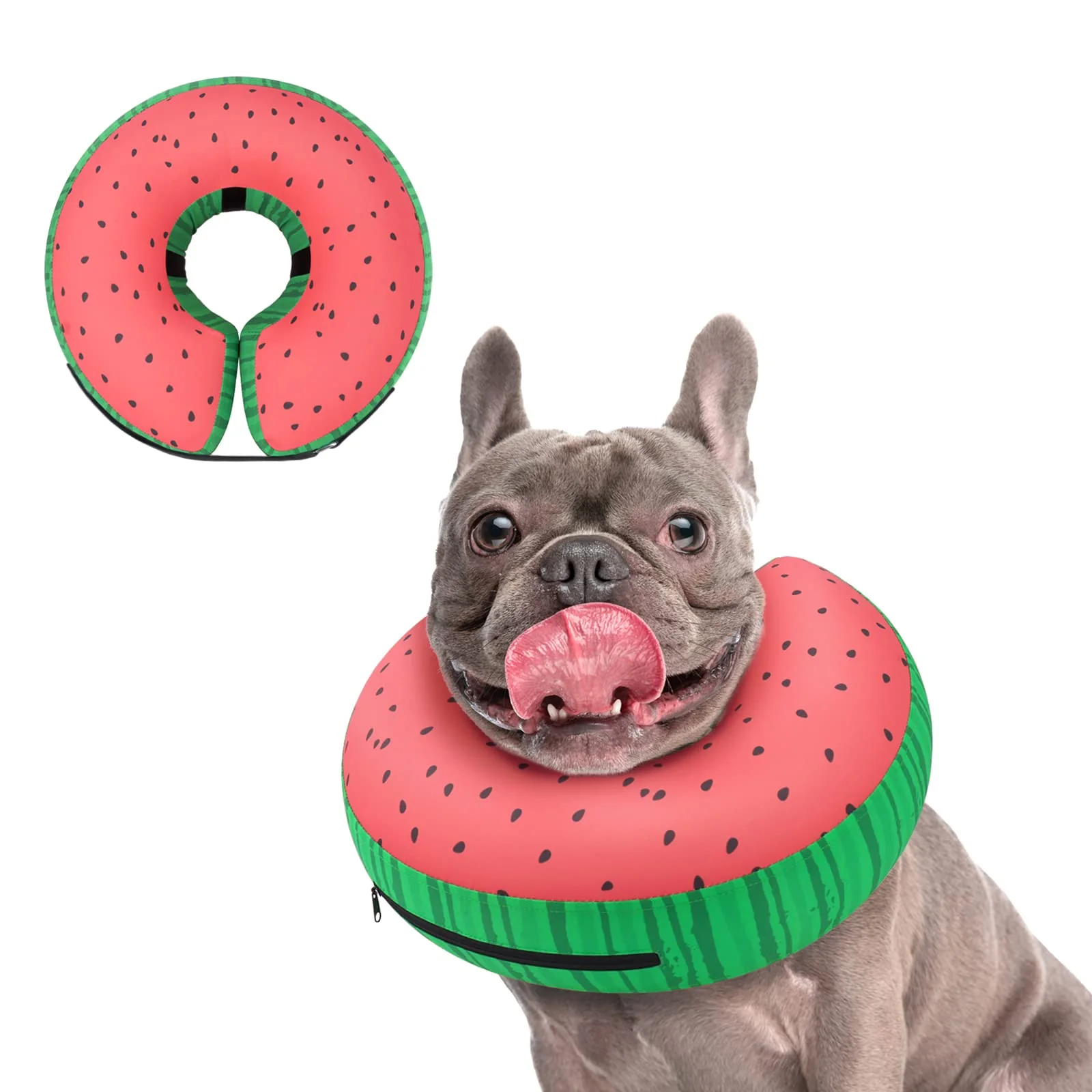 Top-Quality Supet Inflatable Dog Cone Collar – Soft Adjustable E-Collar After Surgery for Dogs Cats Optimized