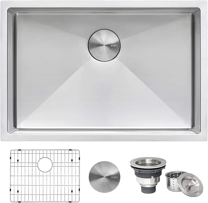 Genuine Ruvati 26-inch Undermount 16 Gauge Tight Radius Stainless Steel Kitchen Sink Single Bowl - RVH7126About ThisOverview Top-Quality