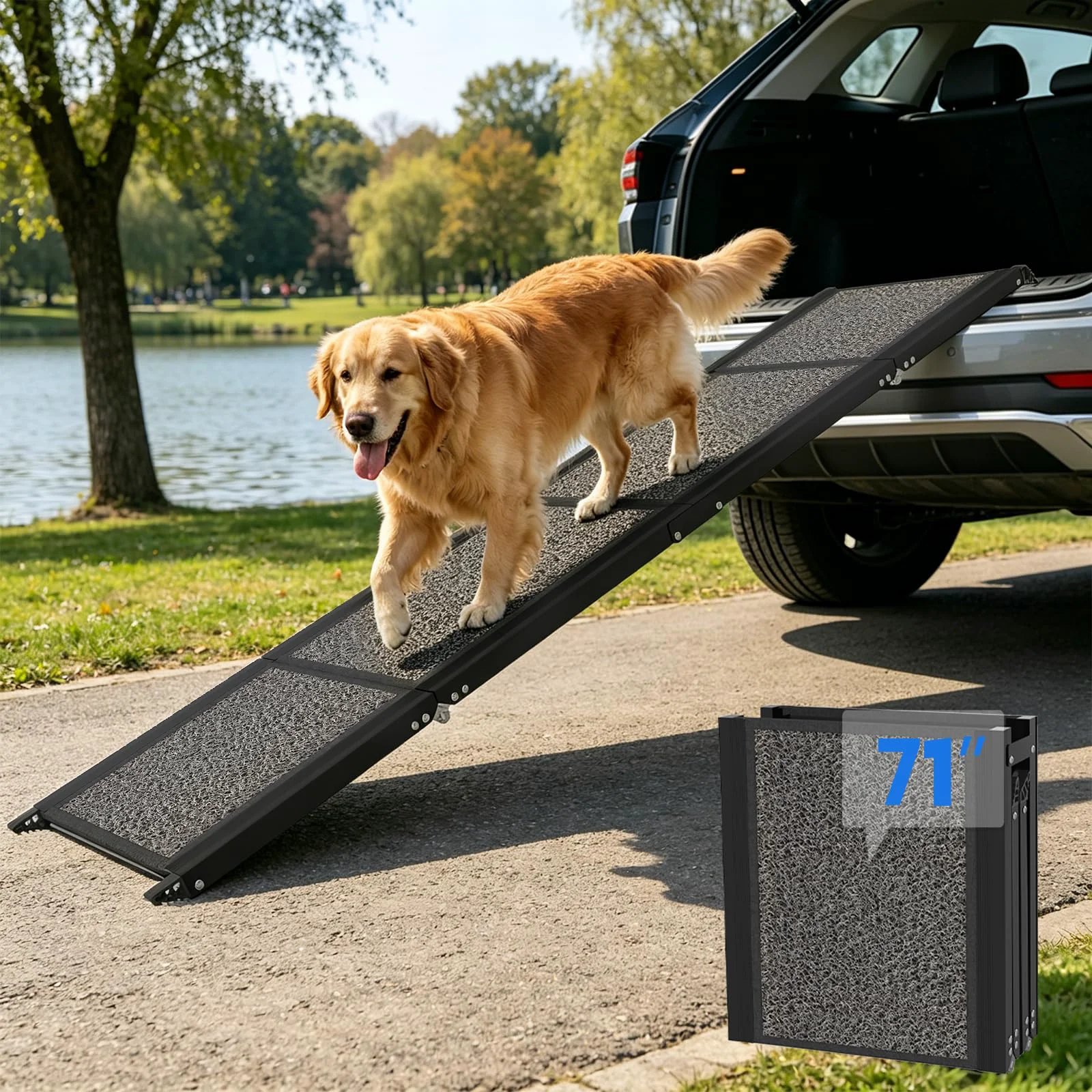 Soft Dog Ramp for Car. Chosen for quality fits naturally into modern pet homes. Contemporary