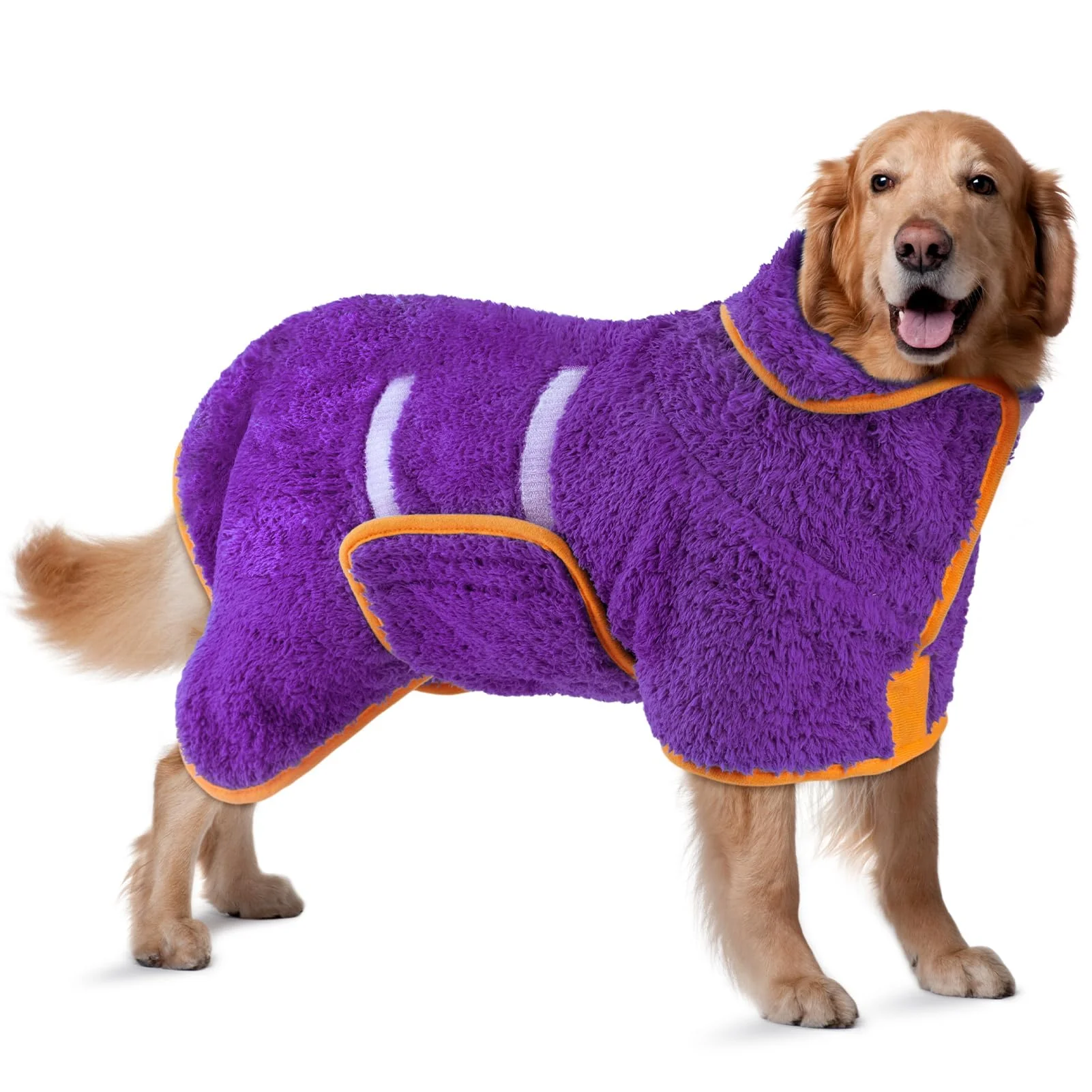 Green Bienbee Dog Bathrobe Quick-Drying Ultra-Absorbent After-Bath Robe Dark Purple XL Sophisticated
