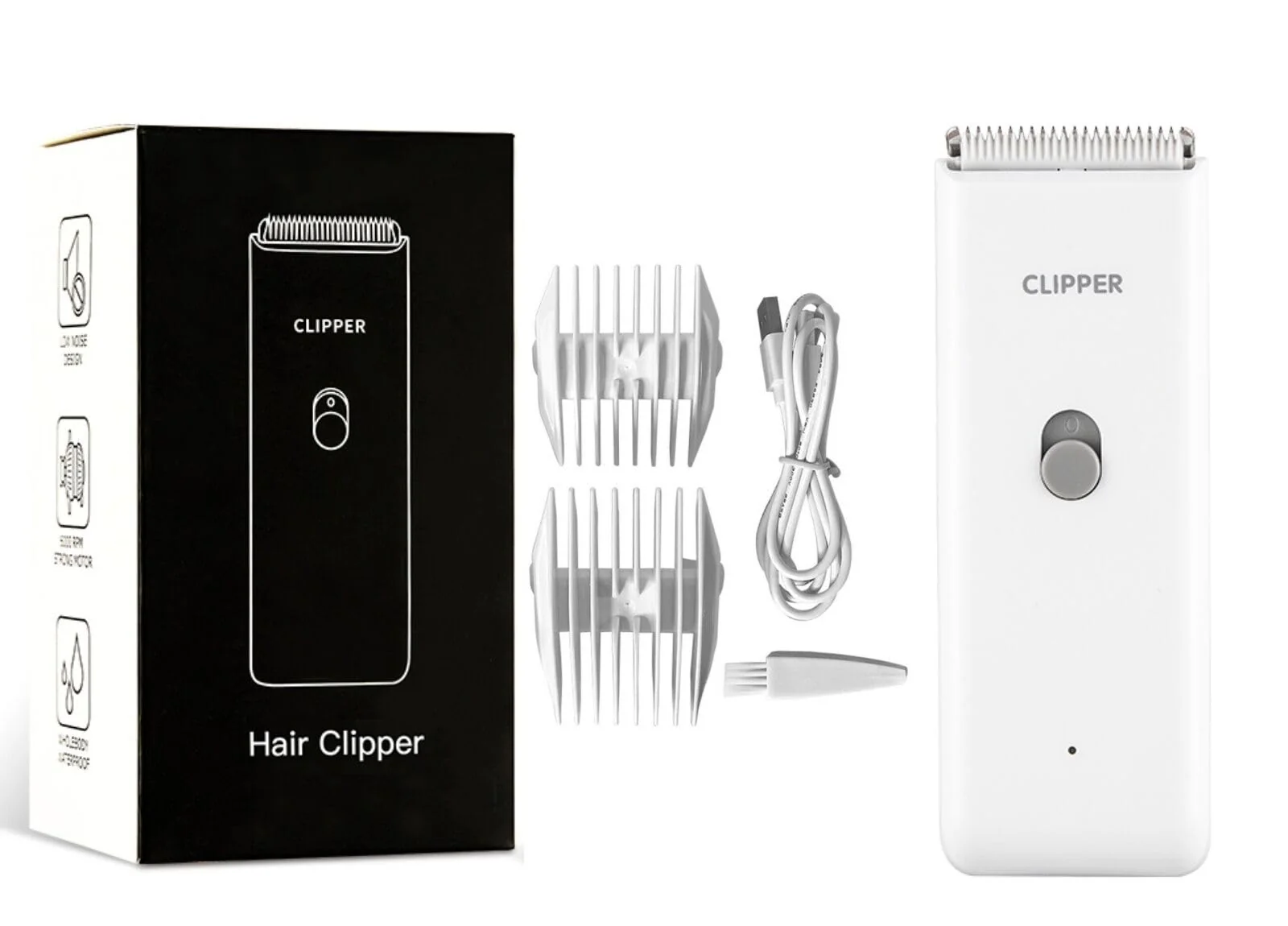 Professional Tileon Dog Clippers — Quiet USB Rechargeable Cordless Grooming Kit White Original