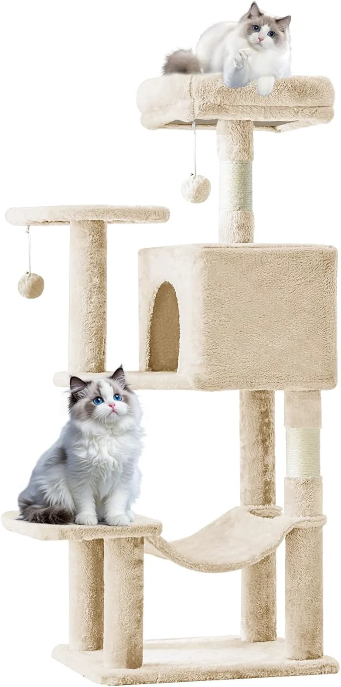 Outstanding Sweetcrispy 44 inch Cat Tree Tower Small Cat Climbing Tower Optimized
