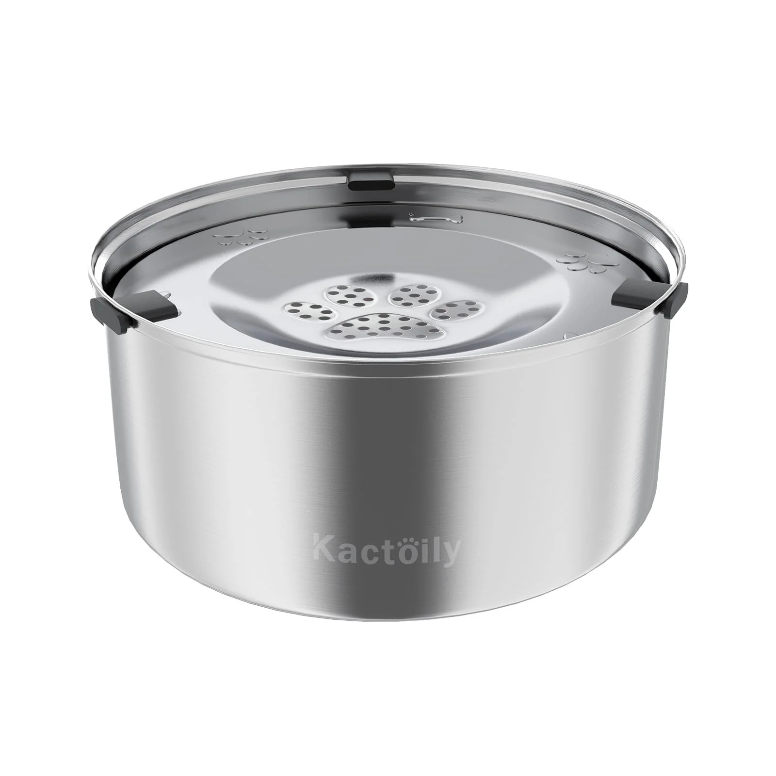 Fine Crafted Kactoily 3L Large Capacity Stainless Steel Dog Water Bowl – No Spill Slow-Drinking Feeder Sophisticated