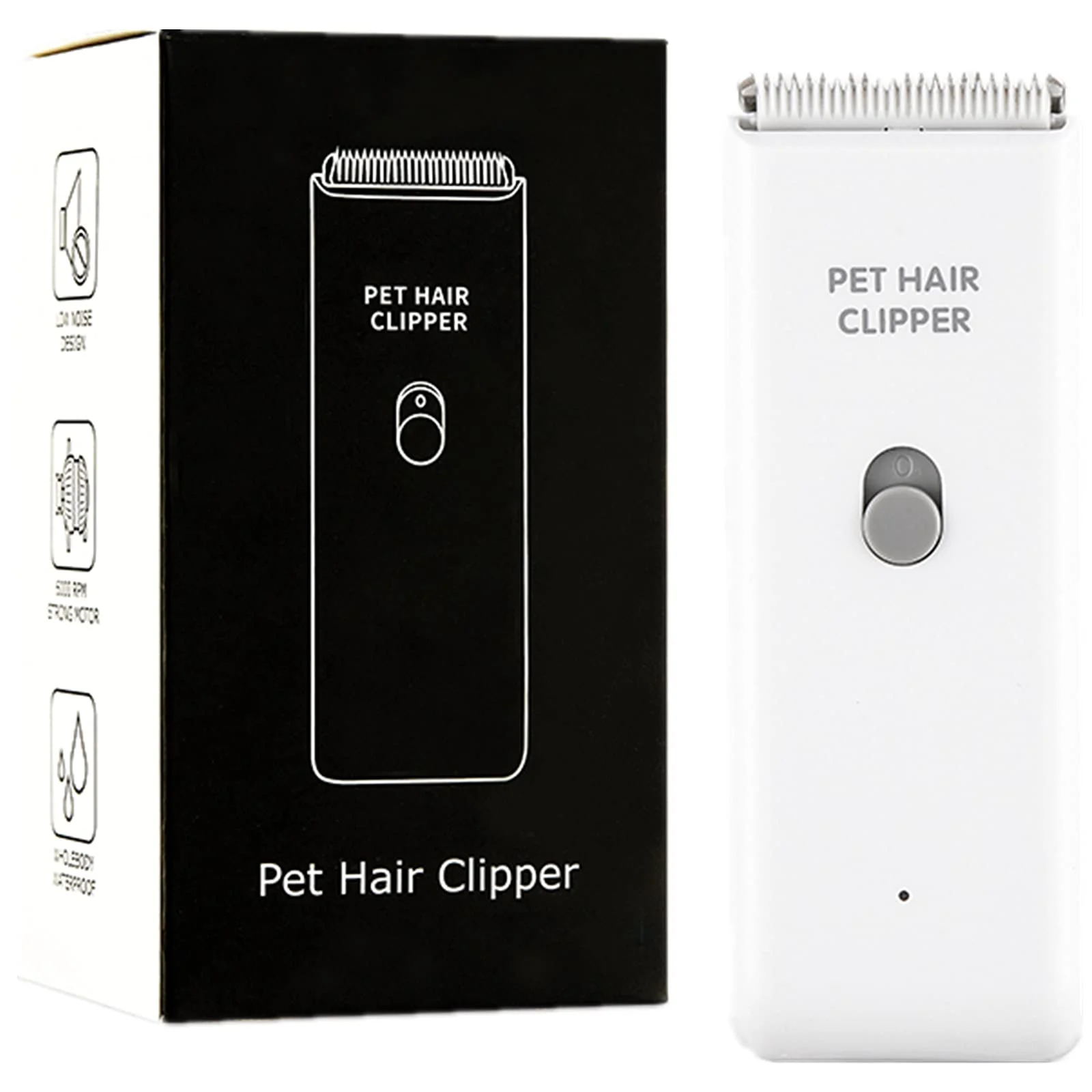 Artisan Grimgrow Waterproof USB Cordless Pet Clipper – Quiet Detachable Ceramic Blades First-Class