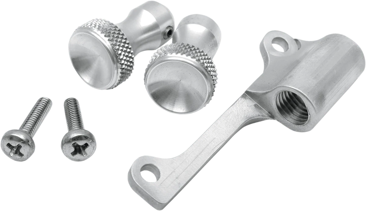Premium Material TODD'S CYCLE Enrichener Cable Relocation Bracket Kit with Knobs - Mikuni - Raw TMK-2 Casual