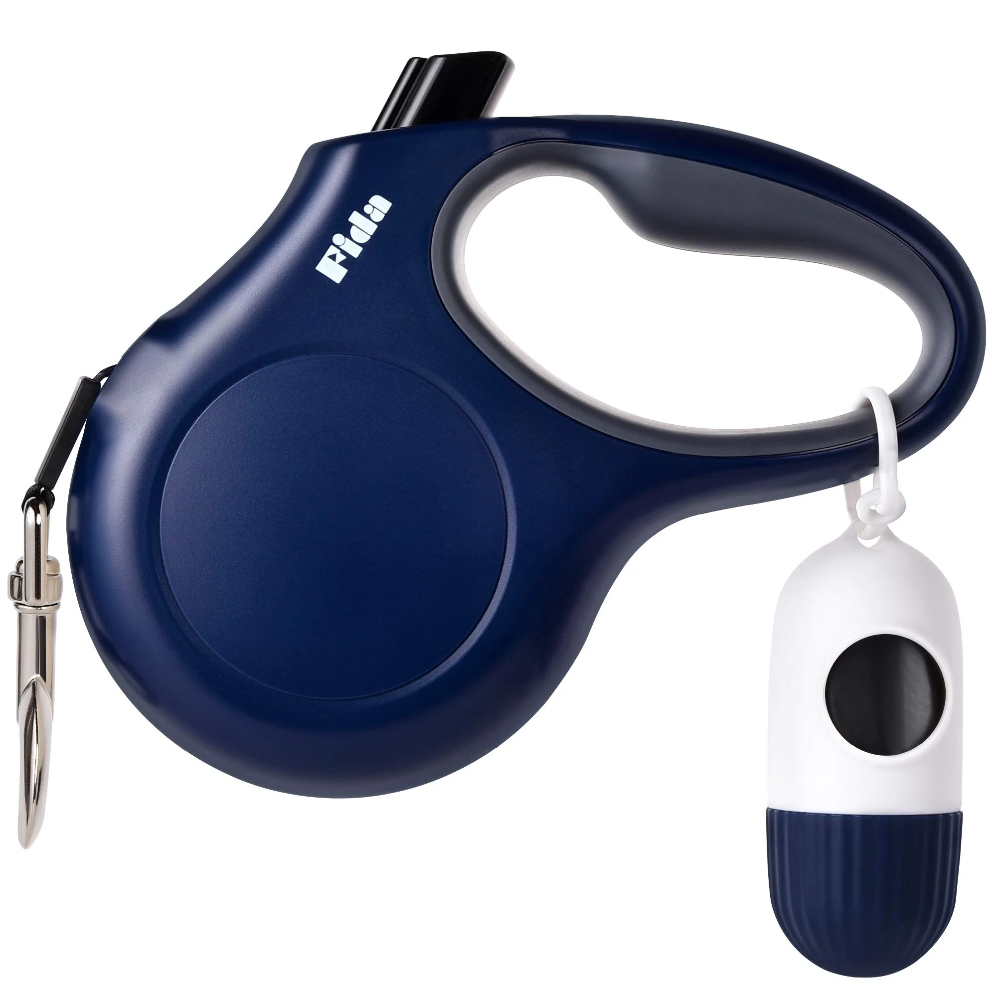 Soft Fida Retractable Leash with Dispenser Poop Bags – 10 ft XS Up to 18 lbs Anti-Slip Handle Reflective Tape Smooth