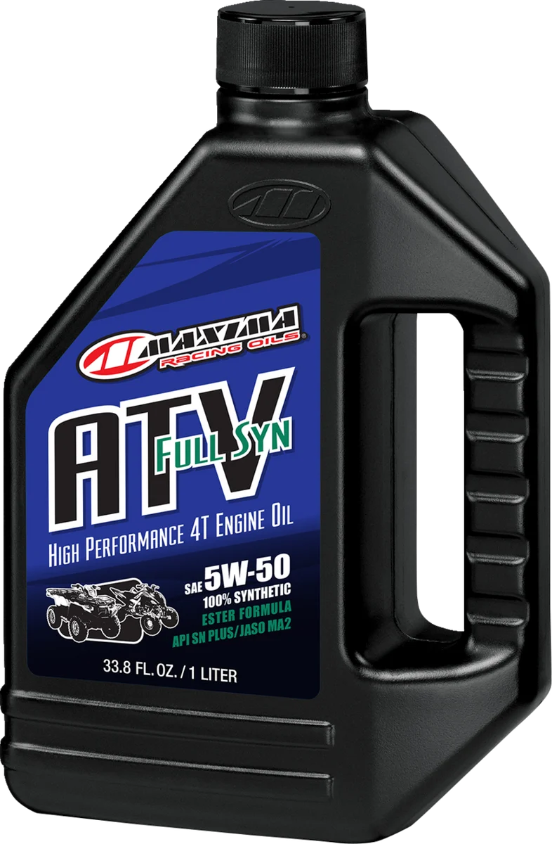 Breathable MAXIMA RACING OIL ATV Full Synthetic Engine Oil - 5W-50 - Liter 30-86901 Top-Quality