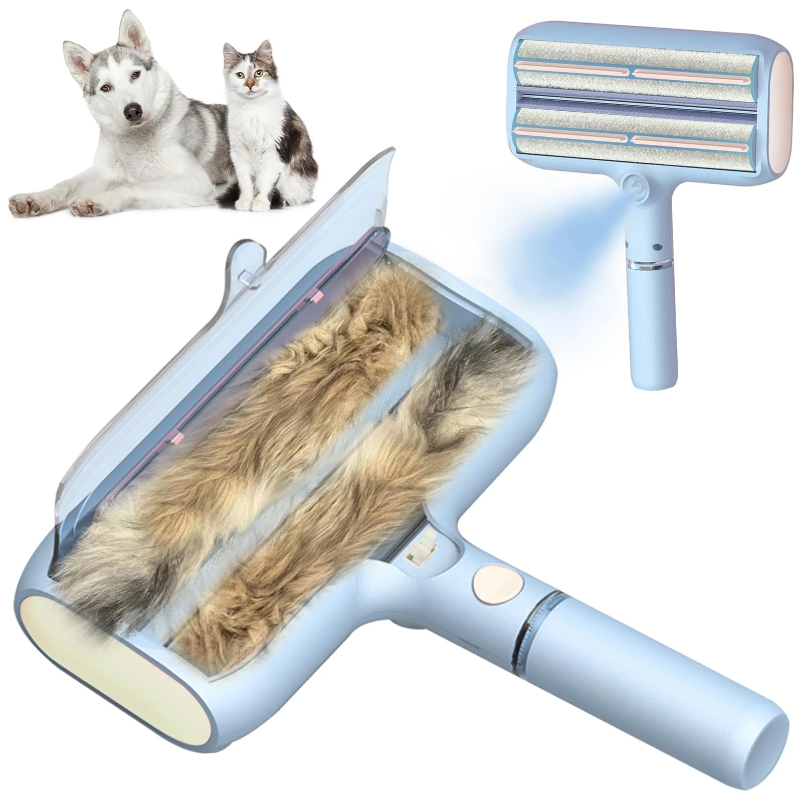 Comfortable FortuneALL Pet Hair Remover Tool - Upgraded Reusable Lint Roller for Pet Hair Original