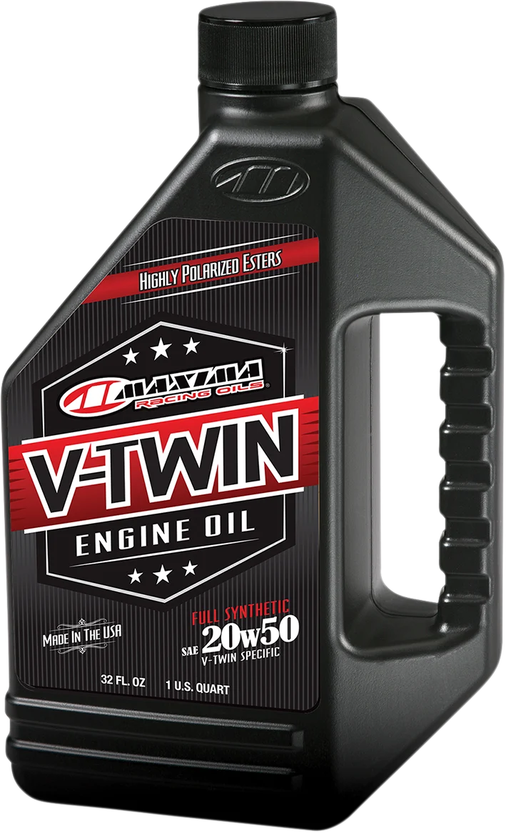 Relaxed MAXIMA RACING OIL V-Twin Synthetic Oil - 20W-50 - 1 U.S. quart 30-11901 World-Class