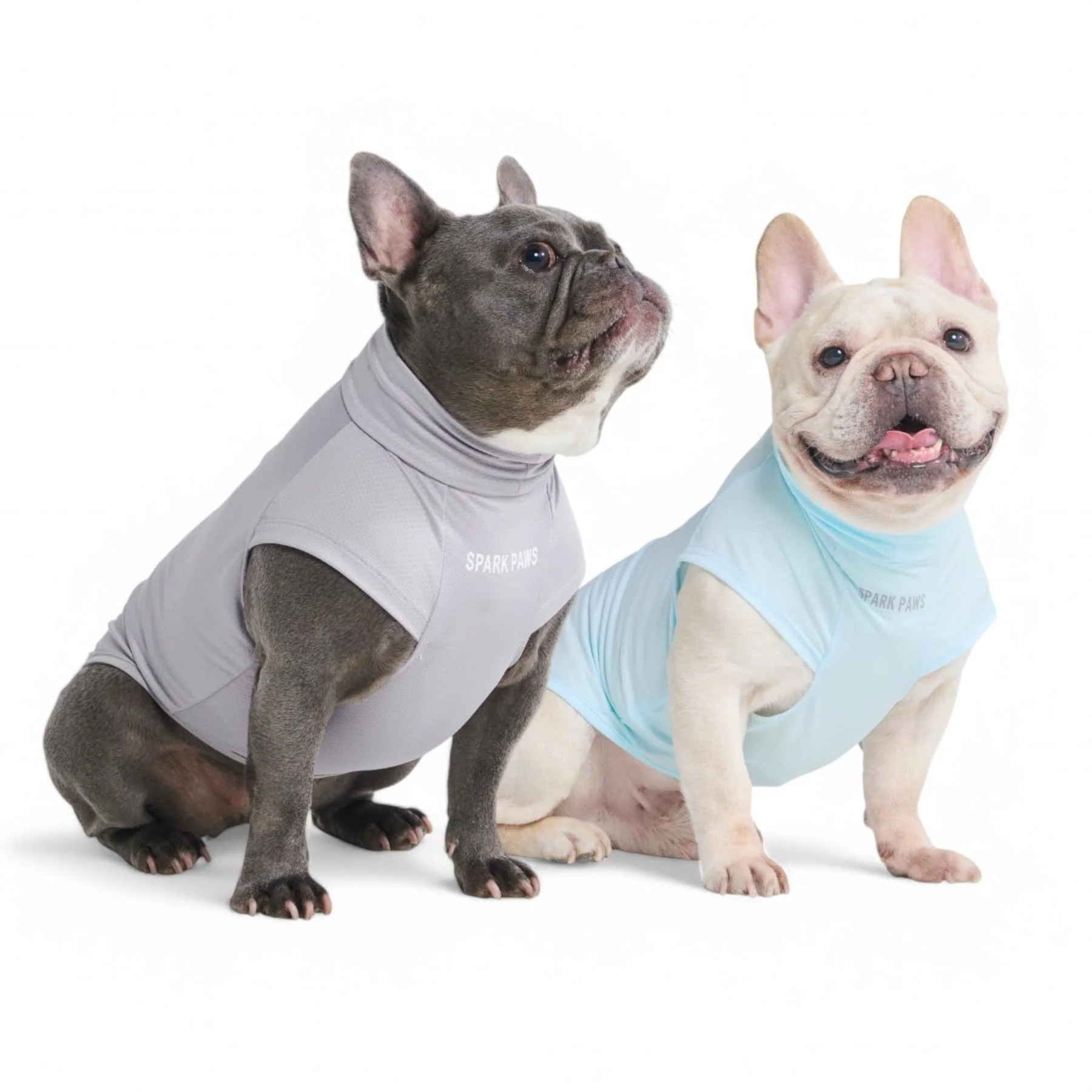 Minimalist Spark Paws Sunblock Dog T-Shirt SPF30 – Lightweight UV Protection Blue Gray Set of 2 2XL Luxury