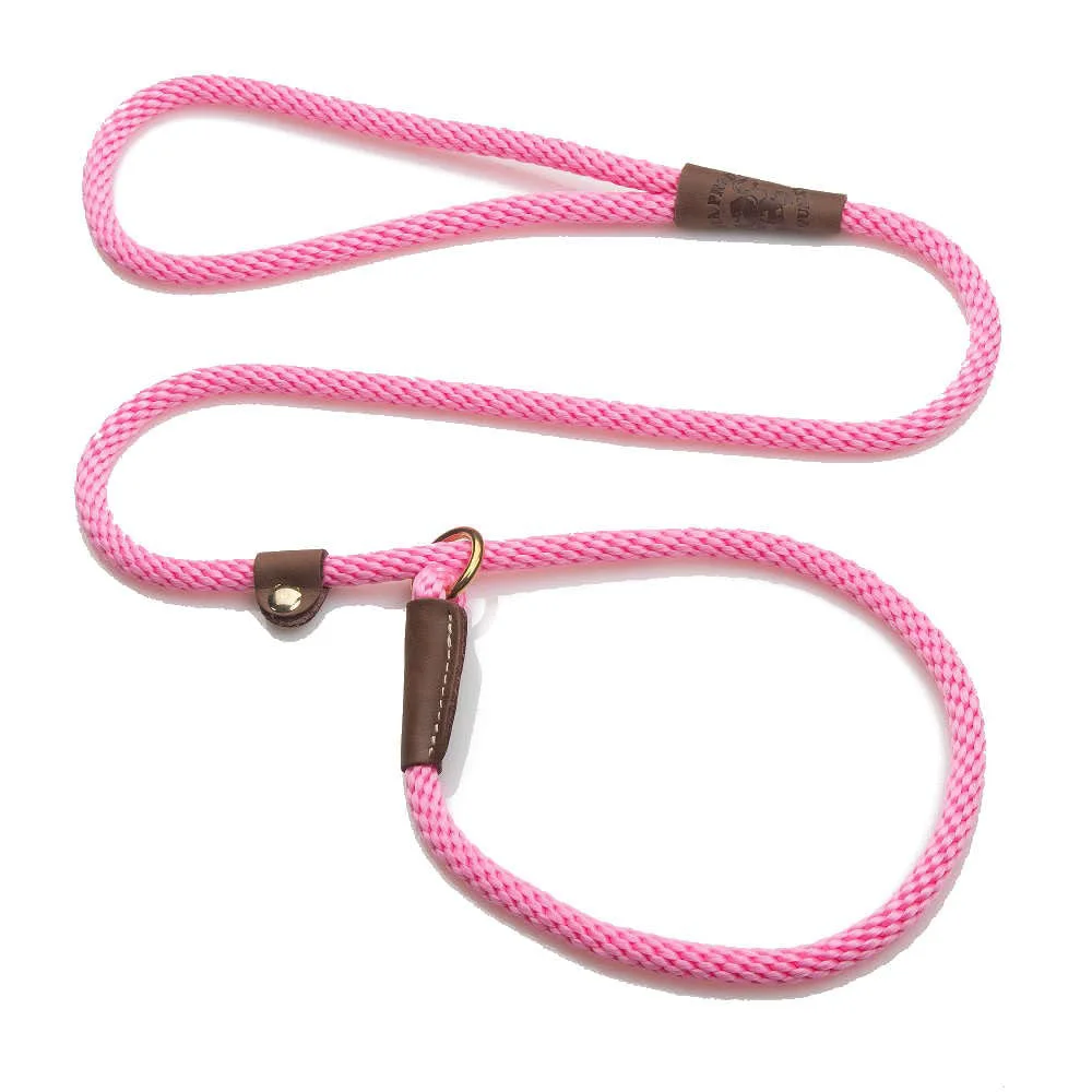 Fine Mendota Pet Slip Leash – USA-Made Training Leash Collar Pink 3 8 in x 4 ft Durable