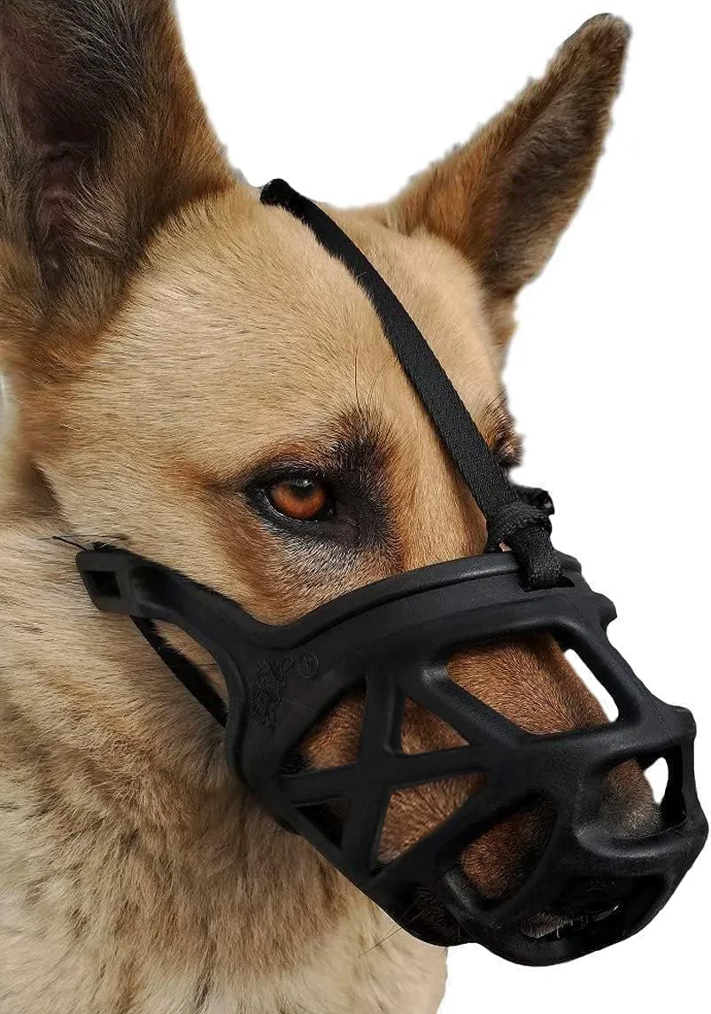 Stylish Mayerzon Dog Muzzle – Breathable Basket Muzzles for All Sizes Training Grooming Versatile