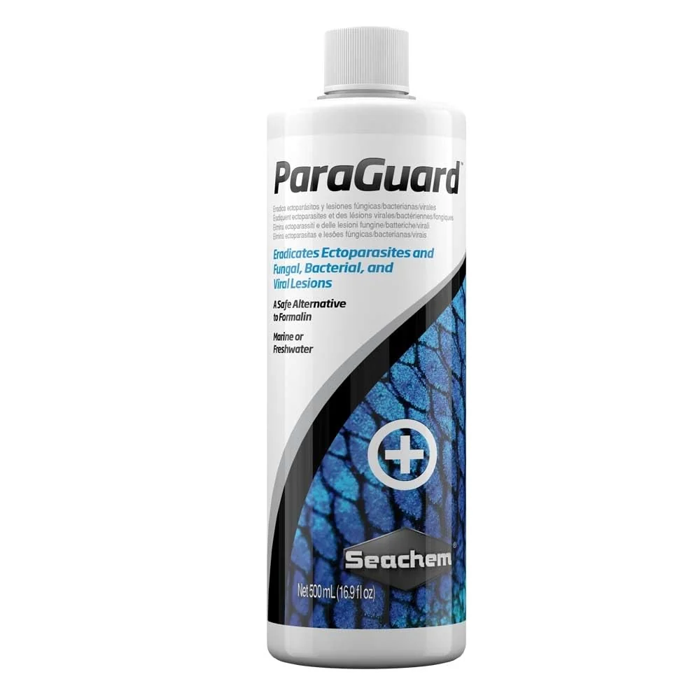 Comfortable Seachem ParaGuard 500 mL Safe Parasite Control for Freshwater Marine Tanks Fast