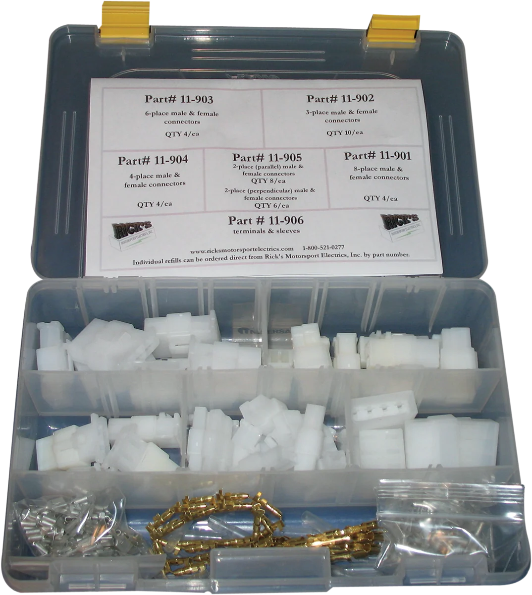 Soft RICK'S MOTORSPORT ELECTRIC Wire Connectors Terminals Kit 11-501 Fine Crafted