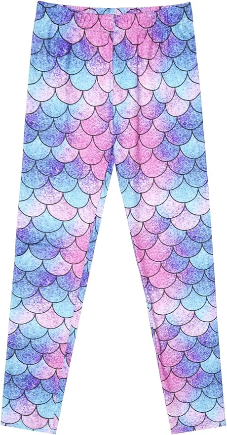 Elegant Girl Unicorn Leggings Kid Rainbow Print Legging Tights Trousers Slim Long Pants Elite