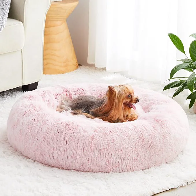 User-Friendly WNPETHOME Donut Dog Beds Large Sized Dog Anti-Anxiety Caming Large Pet Bed World-Class
