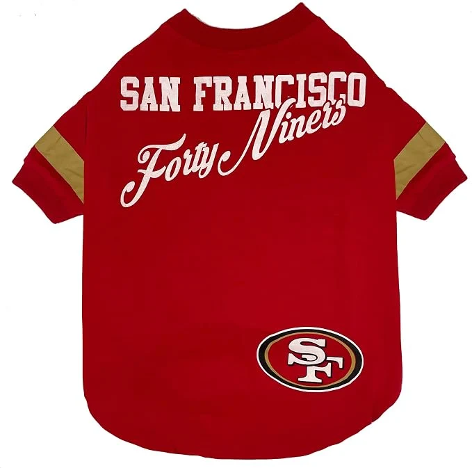 Next-Generation NFL San Francisco 49ers Dog Cat T-Shirt Medium. Football PET TEE Soft