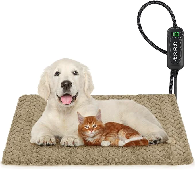 Powerful GASUR Heated Cat Bed Waterproof Cat Heating Pad Indoor w Timer Temp Detailed