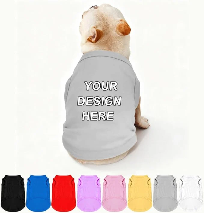 Smart Custom Dog Clothes Shirts for Small Large Dogs Breathable Pet Shirt Customized Elegant