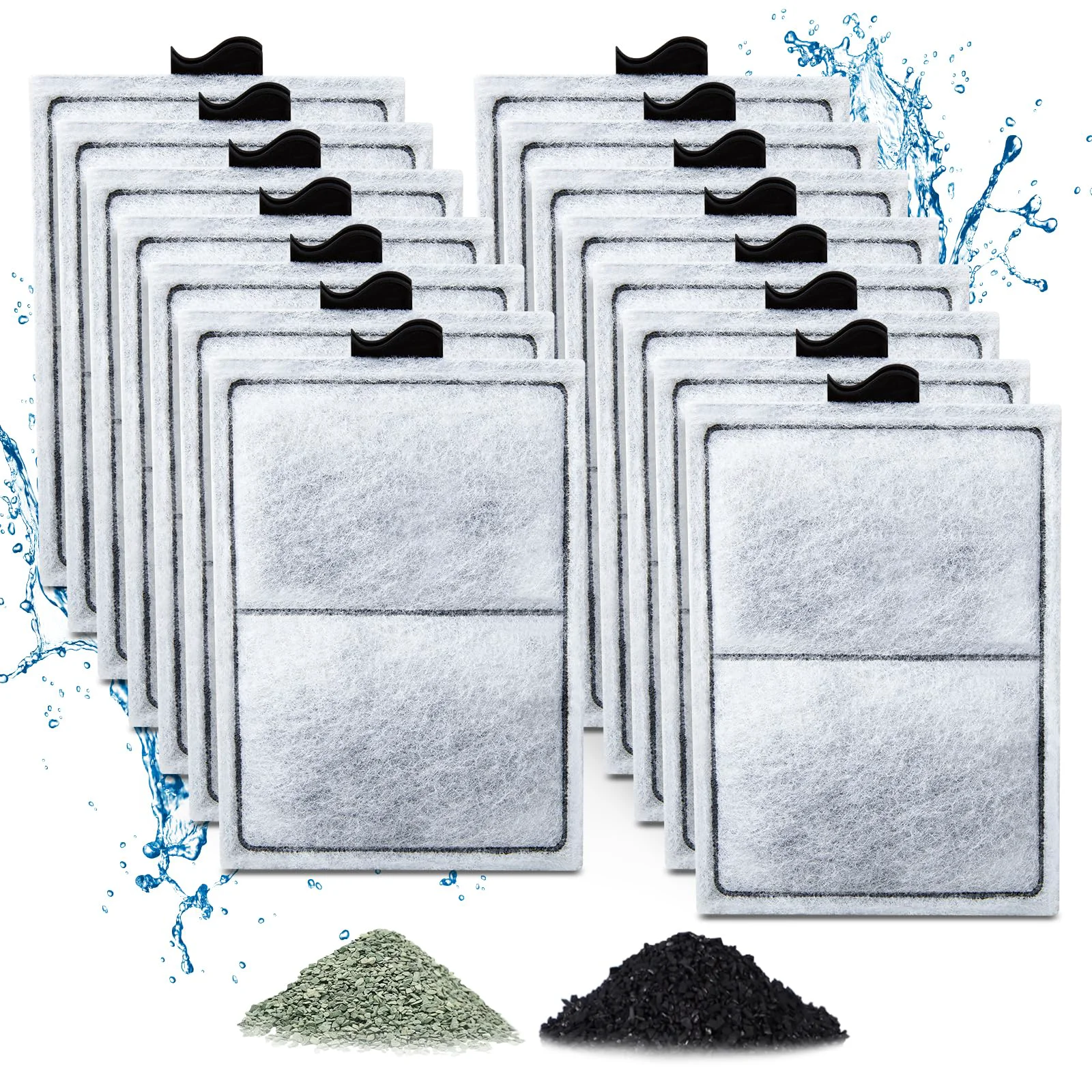 Fast Zuqqony 15-Pack PF-L Filter Cartridges for Top Fin Silenstream PF20 PF30 PF40 PF75 Contemporary