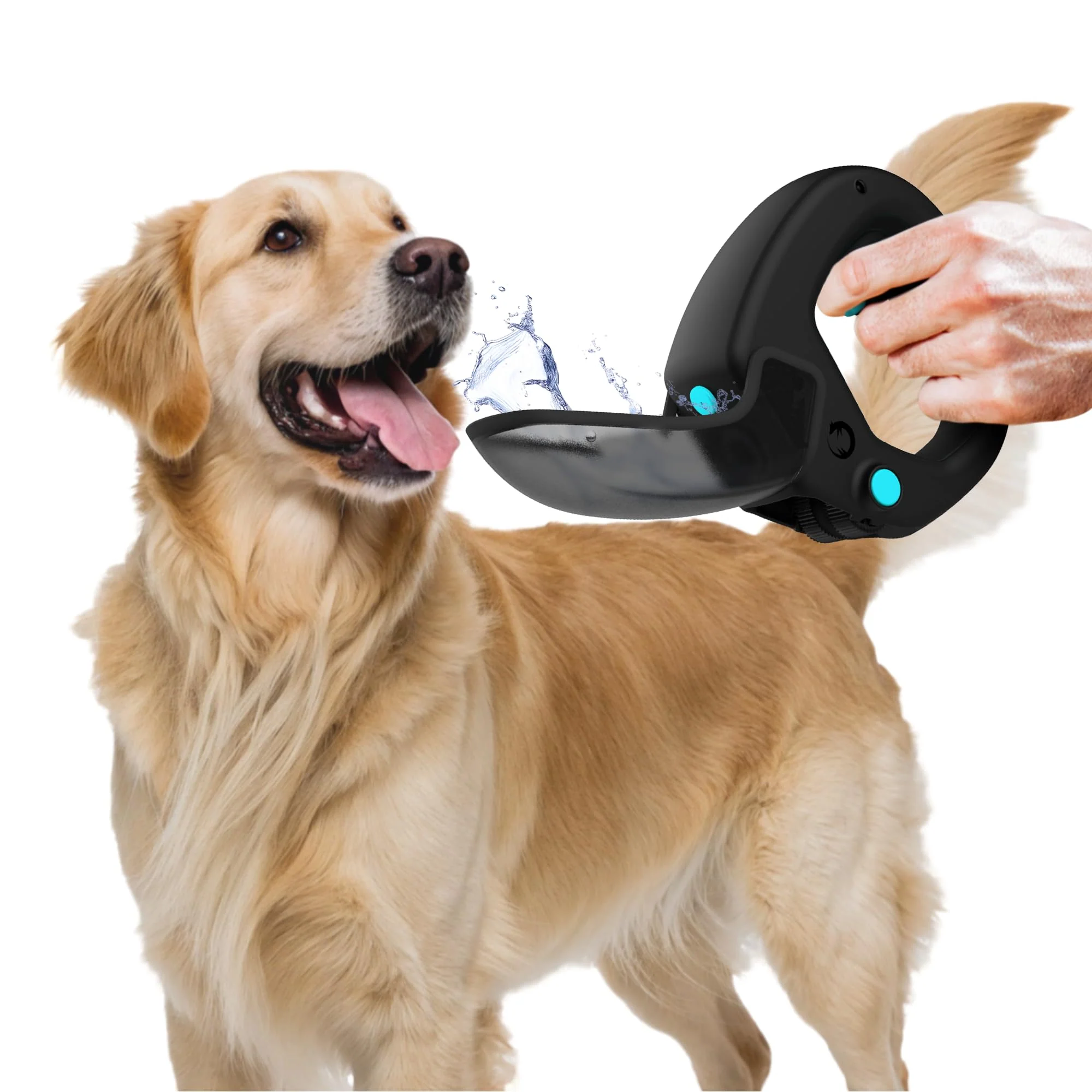 Trusted Spleash Portable Dog Water Bottle — Leash-Attachable 12 oz Leakproof Travel Cup Elegant