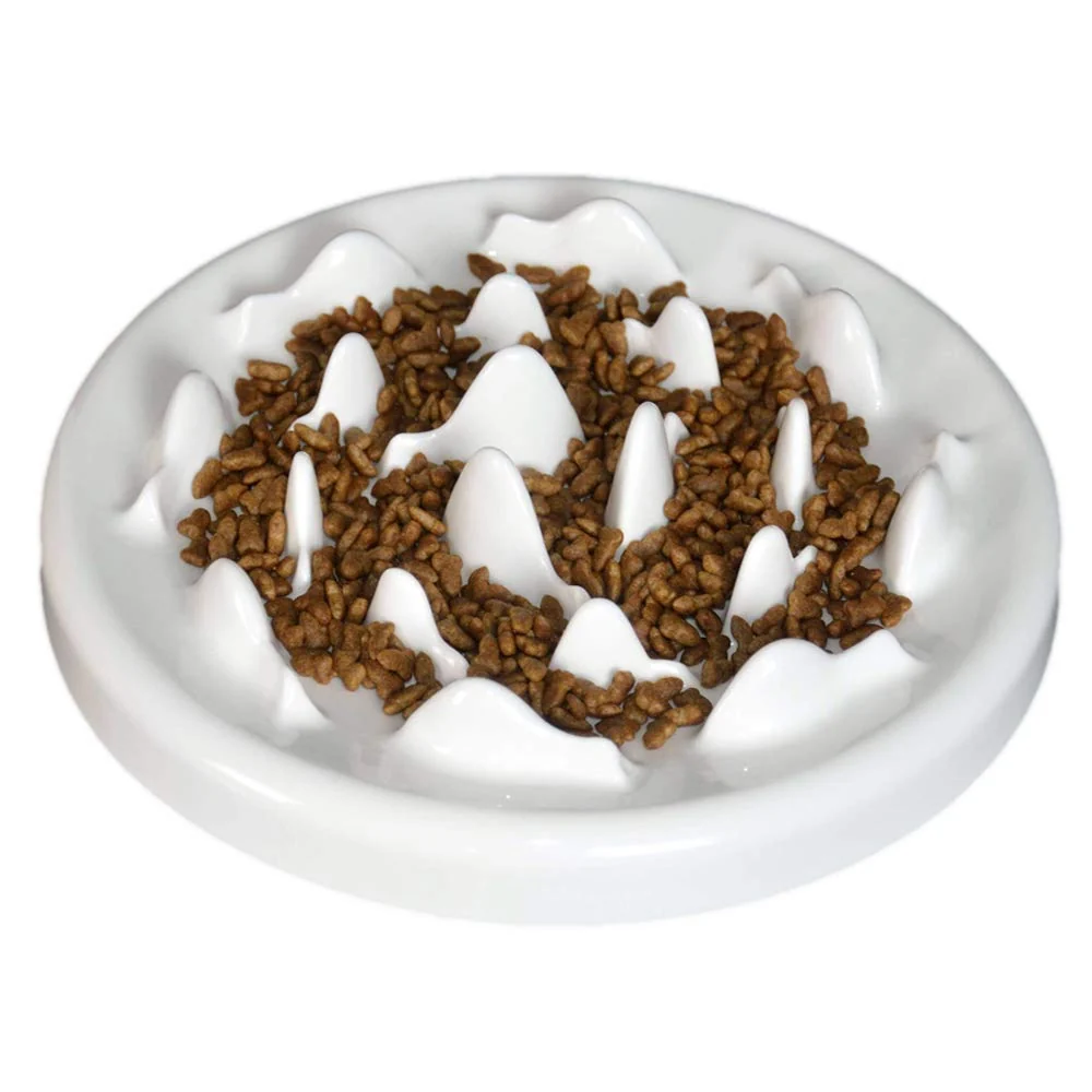 Traditional Lorde Slow Feeder Cat Bowl – Ceramic Maze Design for Healthy Slower Eating Recyclable