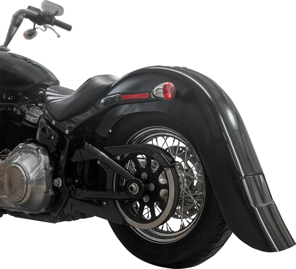 World-Class KLOCK WERKS Rear Fender - Vicla Frenched - 9 Extended Rear - Black KWF-02-0313 High-Grade