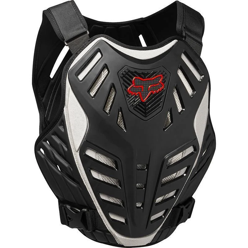 Proven Fox Racing Titan Race Subframe CE Chest Protectors - Black Silver - L XL Lightweight