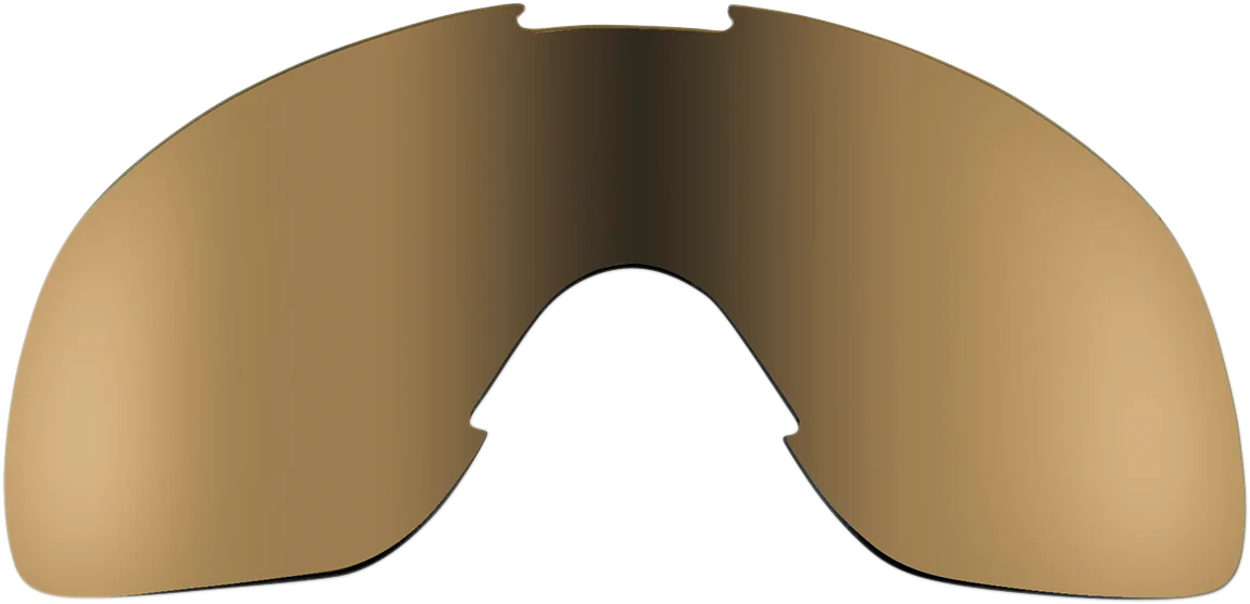 Smooth BILTWELL Overland Goggle Lens - Gold Brown Mirror 2112-42 Lightweight