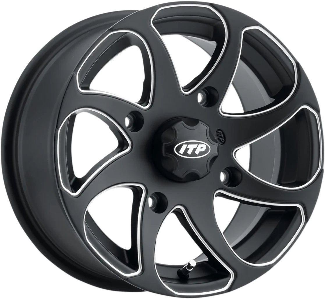 Soft ITP Wheel - Twister - Directional - Front Rear Right - Milled Black - 14x7 - 4 137 - 5 2 1422328727BR High-Grade