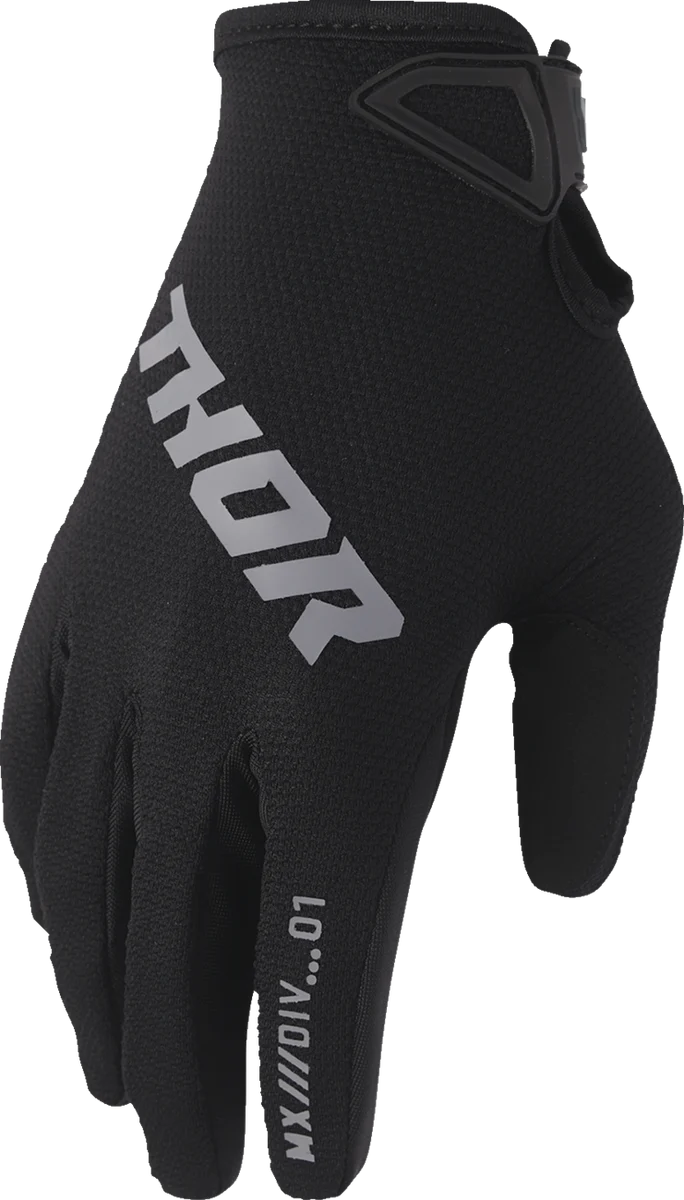 Sophisticated THOR Youth Ridemode Static Gloves - Black - Small 3332-1923 Solid