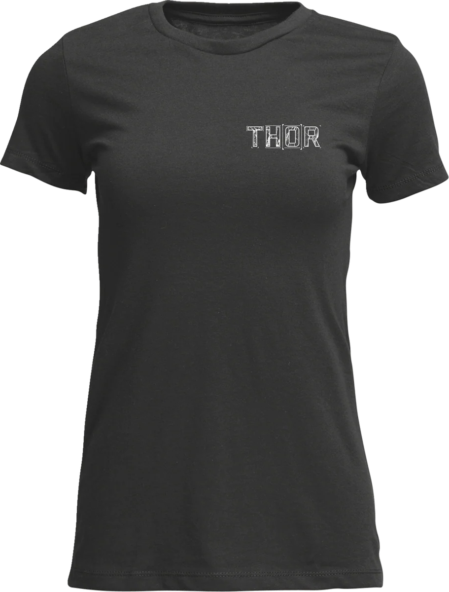 Healthy THOR Women's Blueprint T-Shirt - Charcoal - Small 3031-4322 Eco-Friendly