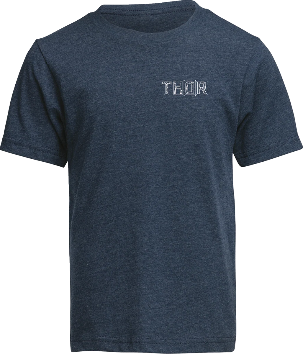 Fine THOR Youth Blueprint T-Shirt - Navy - Medium 3032-3873 Clean
