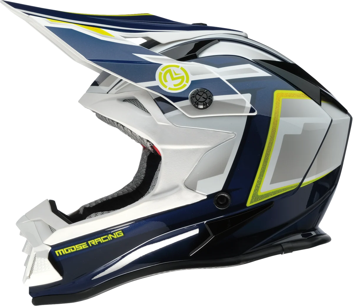 World-Class MOOSE OFFROAD MR3 Helmet - F.A.F. - White Navy Green - XL 0110-8946 Efficient