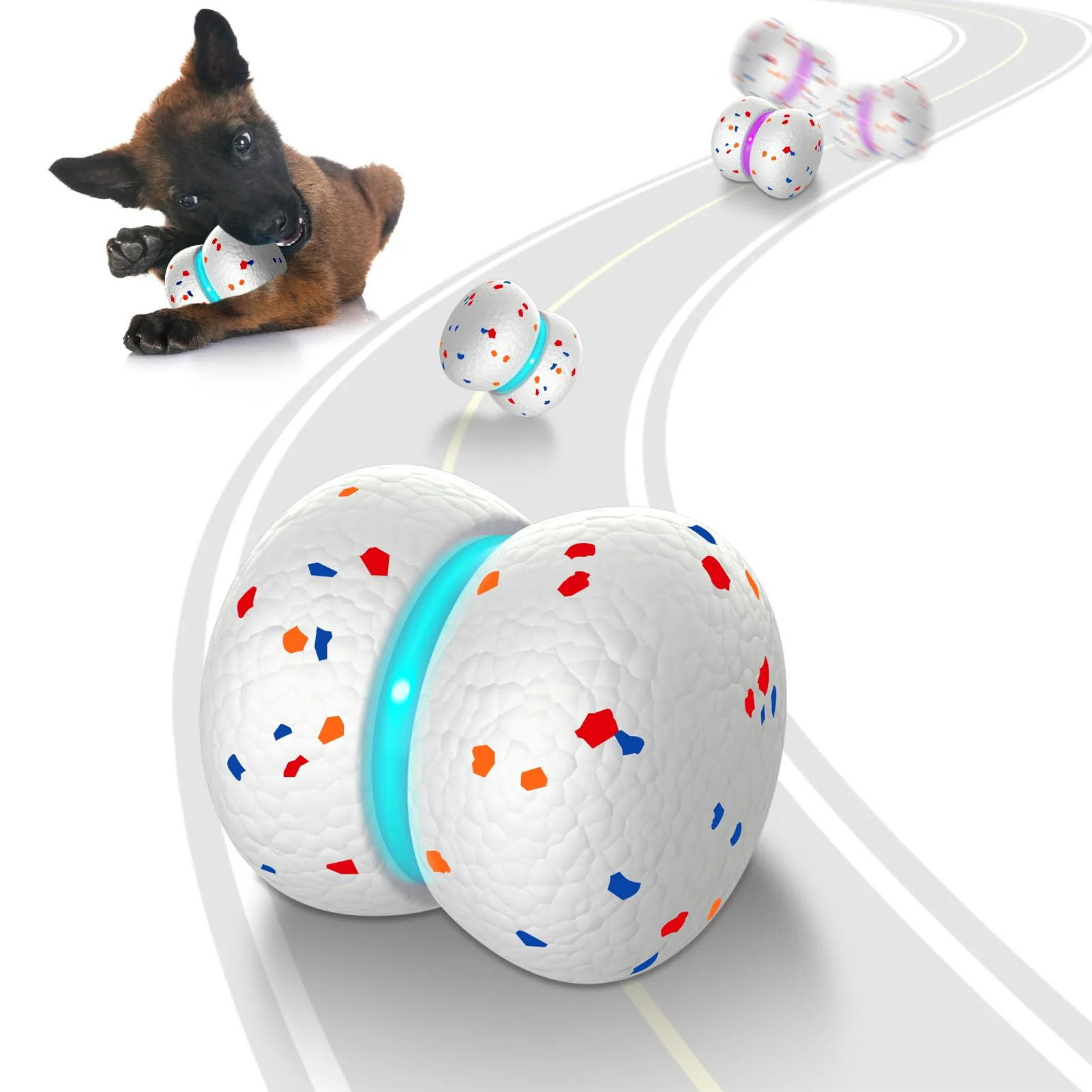 Soft Muhhiba Interactive Dog Toy — Motion-Activated Bouncing Ball for Dogs Superior
