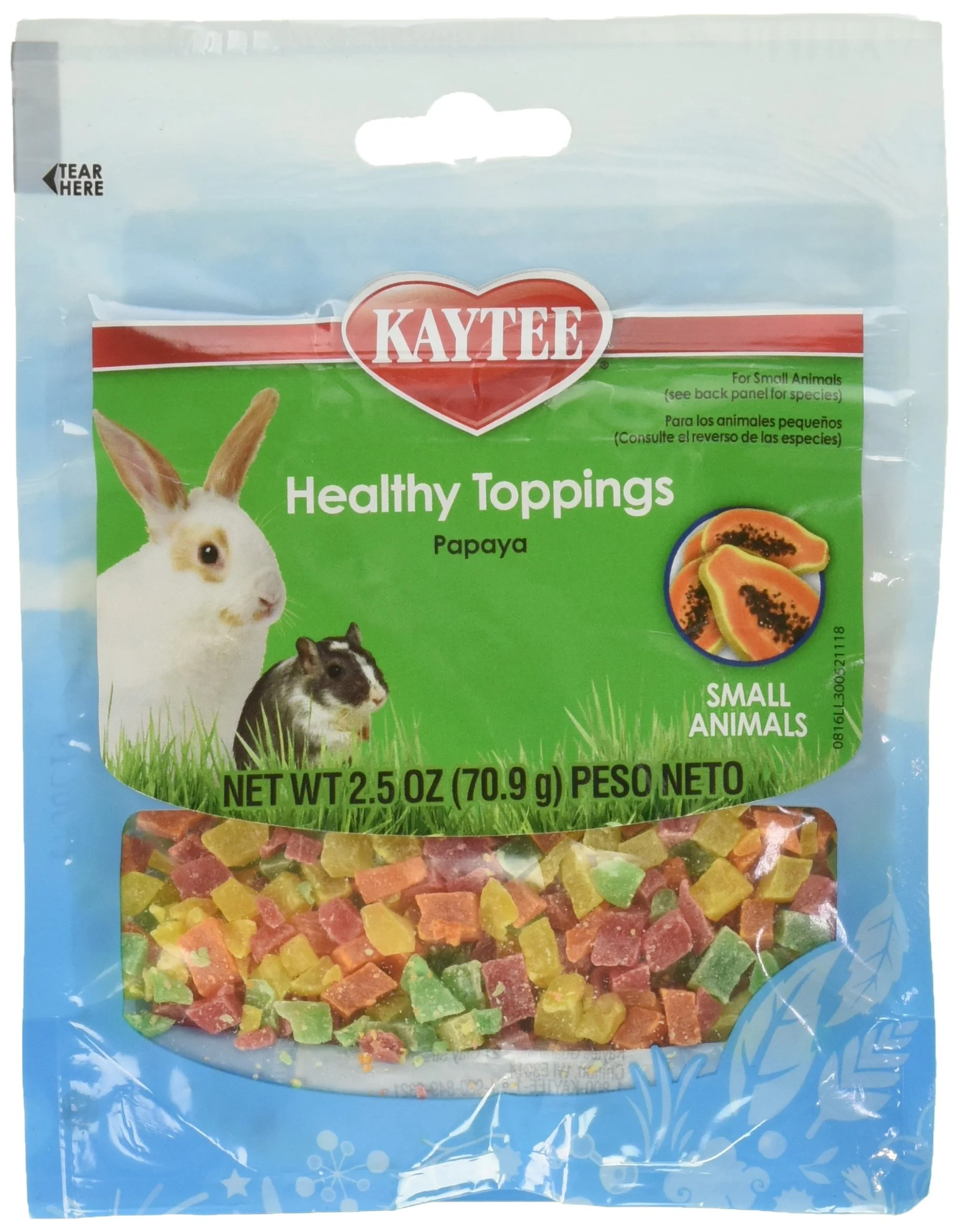 Stylish Kaytee Healthy Toppings Papaya - 2.5 oz Treats for Small Animals 6 Pack Professional