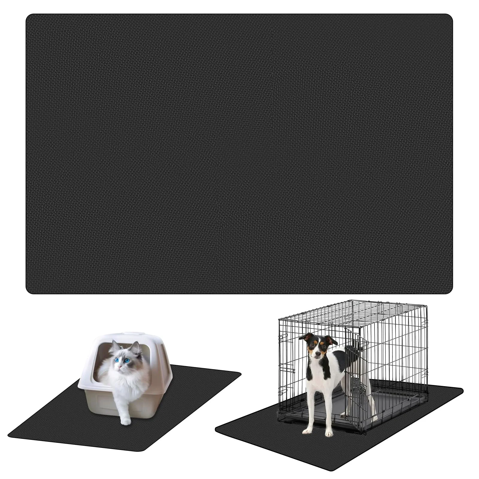 Next-Generation Toemue Dog Crate Mat Liner – Washable Pee Pads Waterproof Floor Protector 29 x 48 in Reusable Under Mat High-Performance