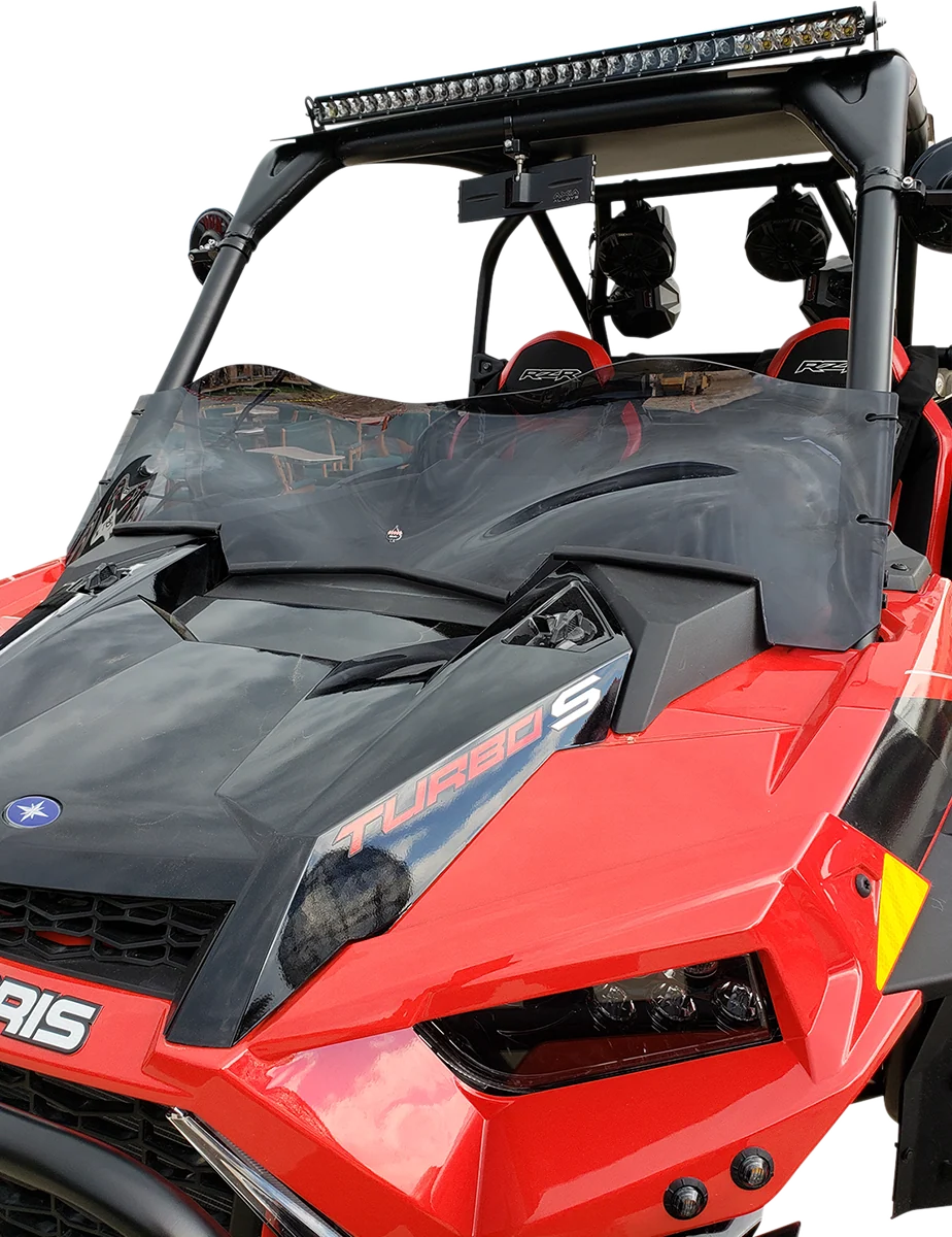 Artisan KLOCK WERKS Flare Windshield - 9-3 4 - Dark Smoke - RZR KWW-05-0526 Traditional
