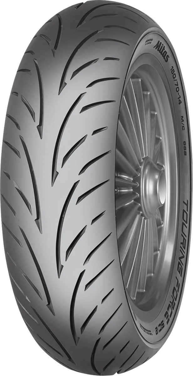 Breathable MITAS Tire - Touring Force-SC 2 - Front Rear - 130 70-12 - 64S - Reinforced 70001244 Stylish