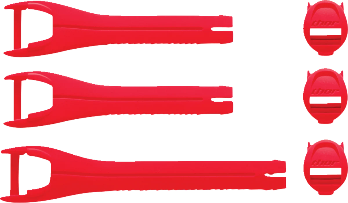 Advanced THOR Youth Blitz XR Boots Strap Kit - Red Charcoal 3430-1045 Next-Generation