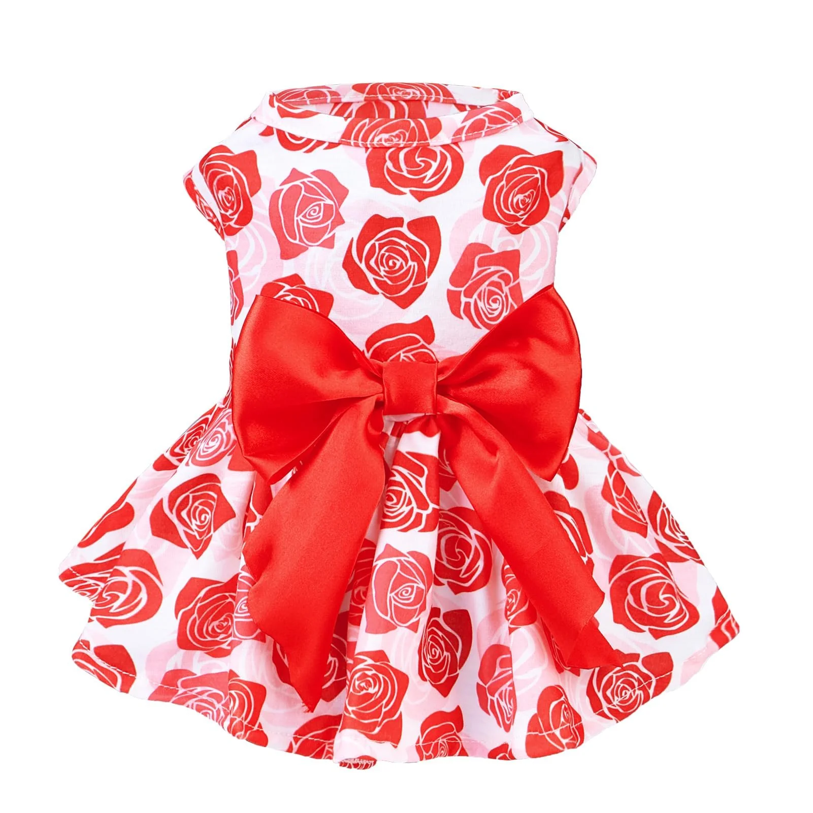 Fine Crafted PUPTECK Dog Wedding Dress Rose – Size L Comfortable Small Dog Outfit Classic