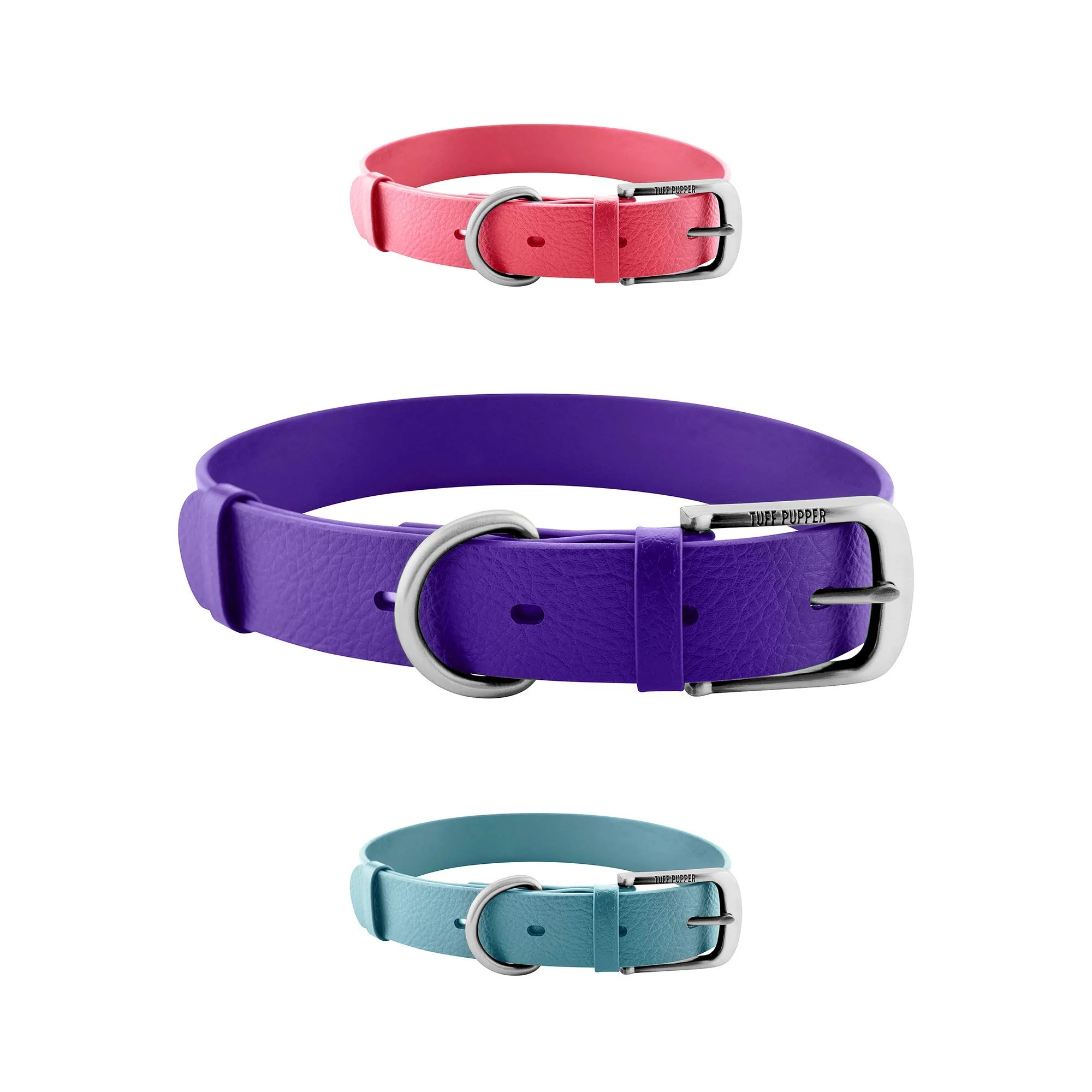 Eco-Friendly Tuff Pupper Classic Heavy Duty Dog Collar – 10x Stronger Waterproof Odor-Proof Practical