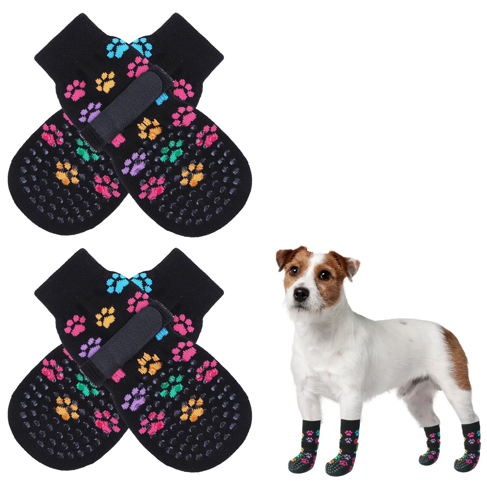 Consistent SCENE Anti Slip Dog Socks – Non-Slip Paw Booties for Indoor Traction Paw Protection Dependable