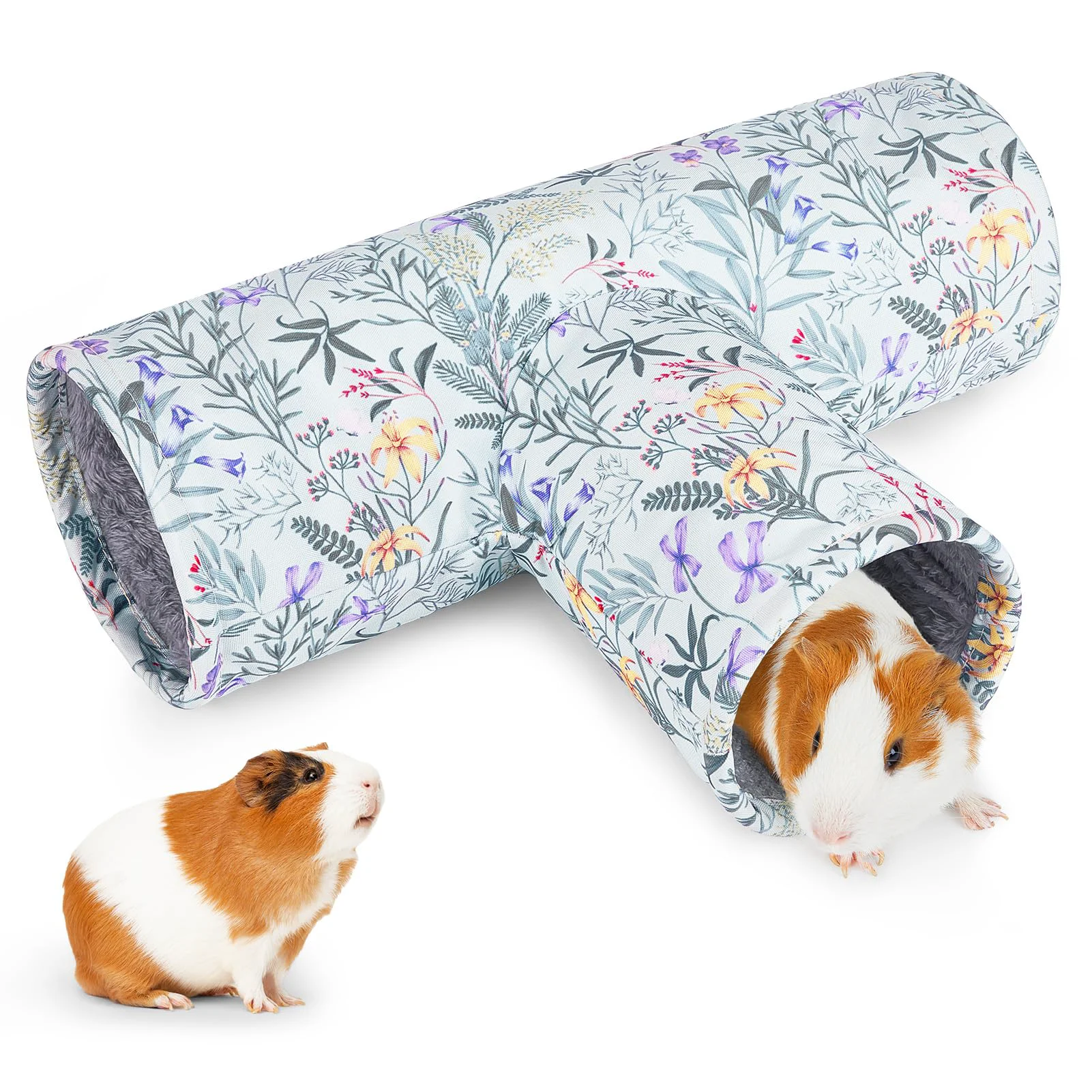 Solid Glittme Guinea Pig Tunnel – Washable Portable Hideout for Small Pets Top-Quality