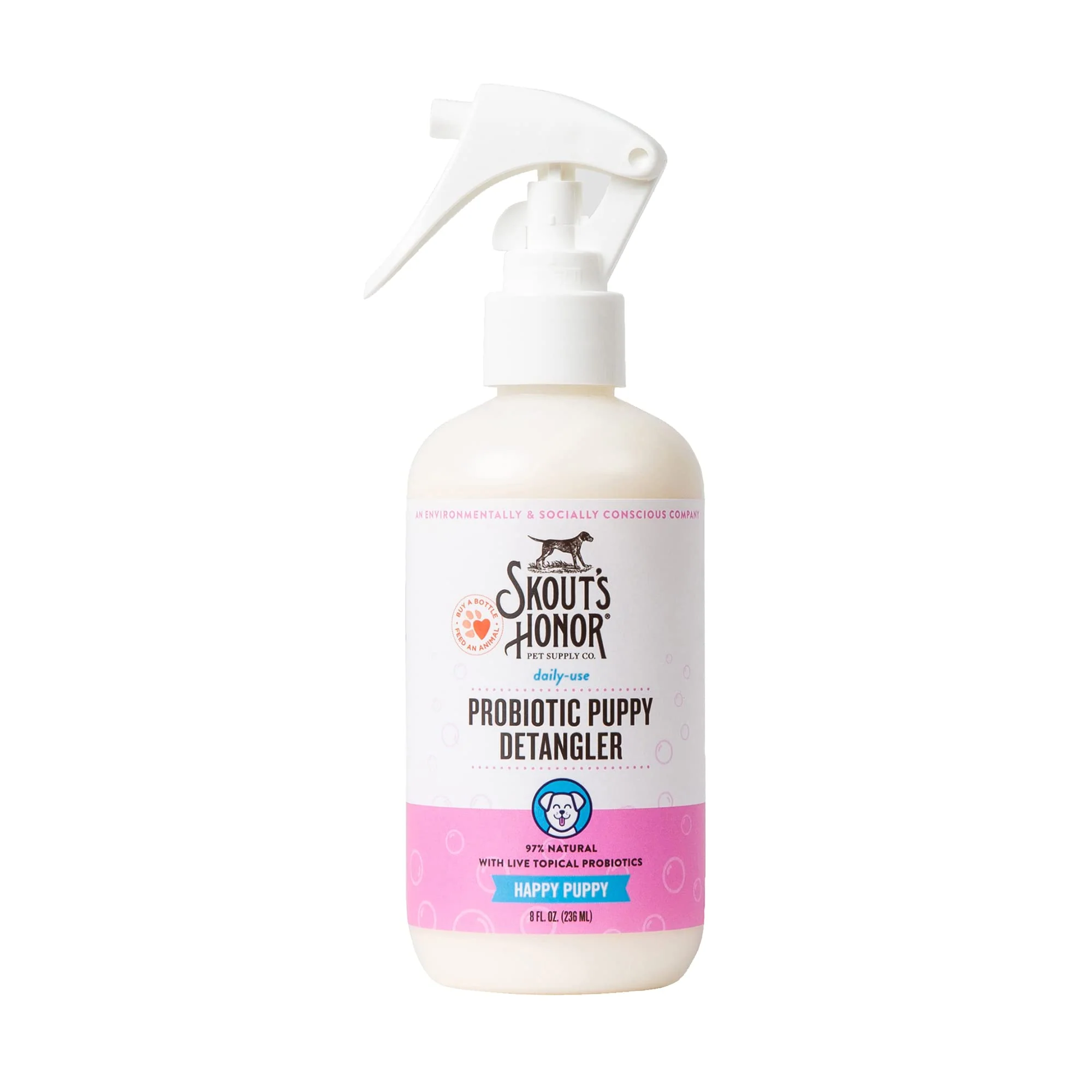 Premium Material Skout's Honor Probiotic Pet Detangler Spray — Hydrating Avocado Oil 97 Natural 8oz Clean