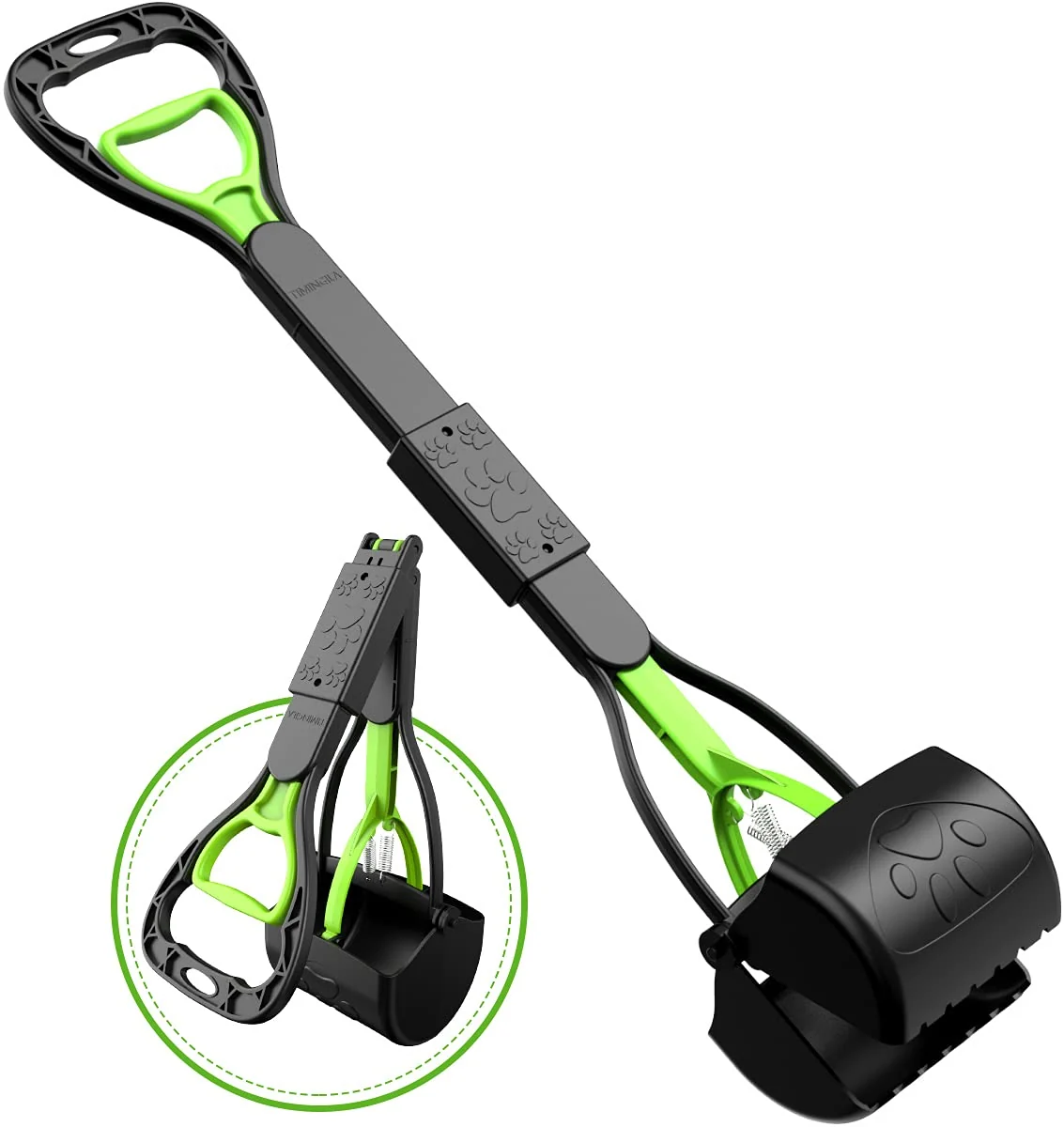 Safe TIMINGILA 28-Inch Long-Handled Pooper Scooper – Durable Portable Cleanup for Dogs Lightweight
